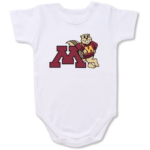 Minnesota Golden Gophers Baby Bodysuit Creeper #01